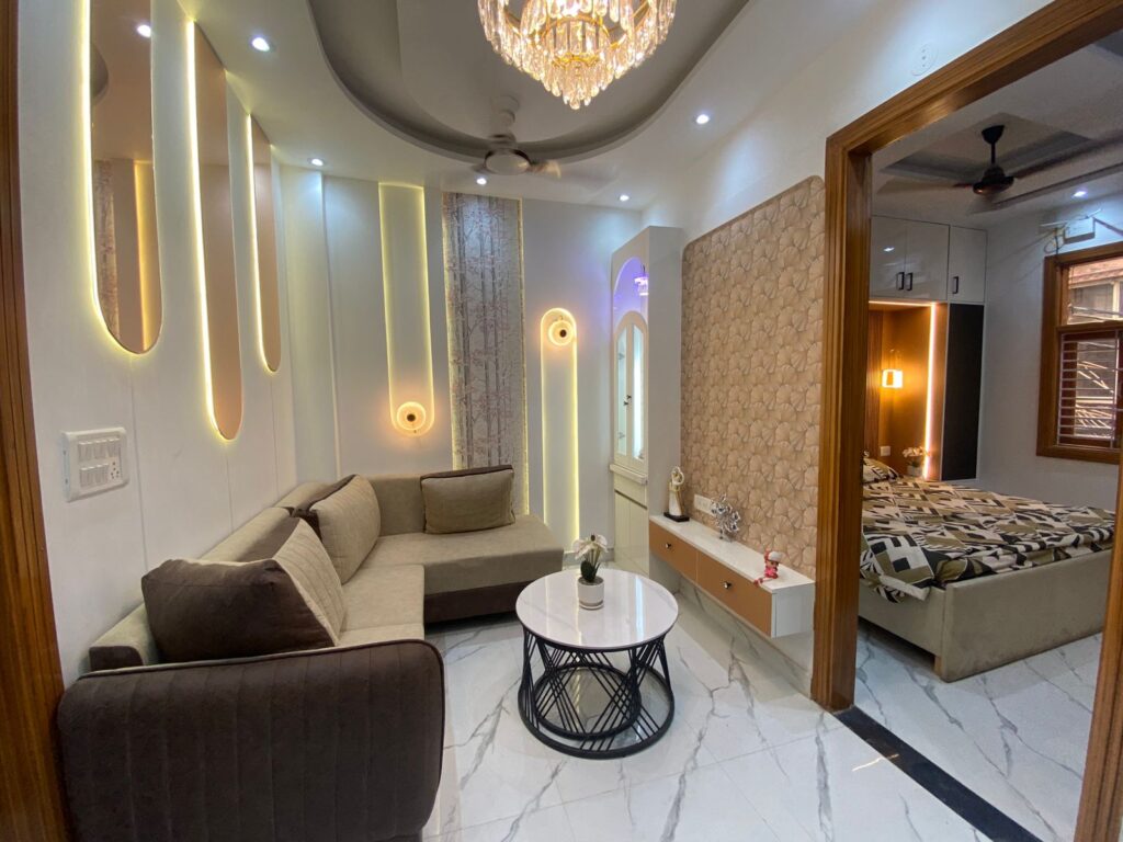 2 BHK flat with modern design