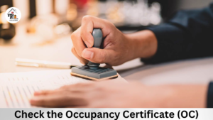 Hand stamping a document – Check the Occupancy Certificate (OC)