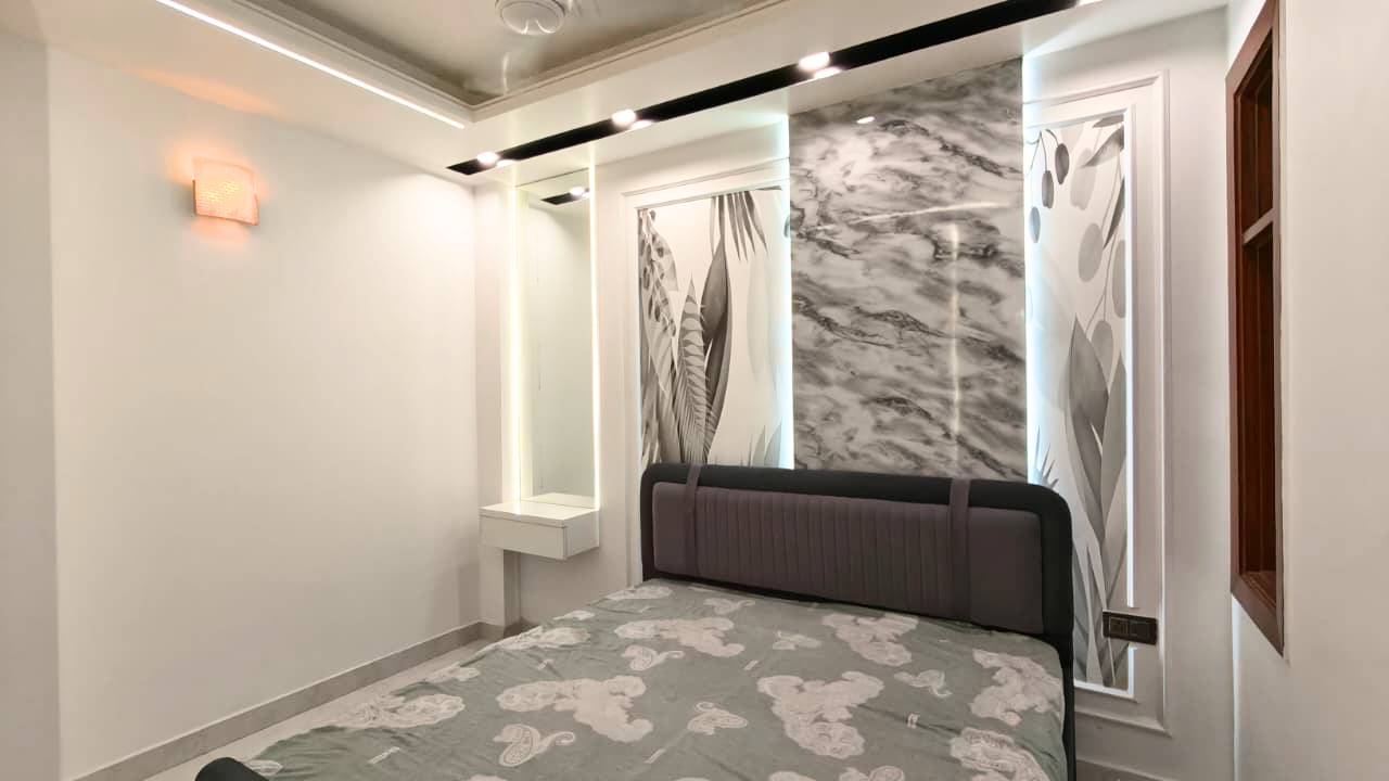 Semi Furnished 3 BHK Flats Near Dwarka Mor Metro Station | Jain Road, Mohan Garden