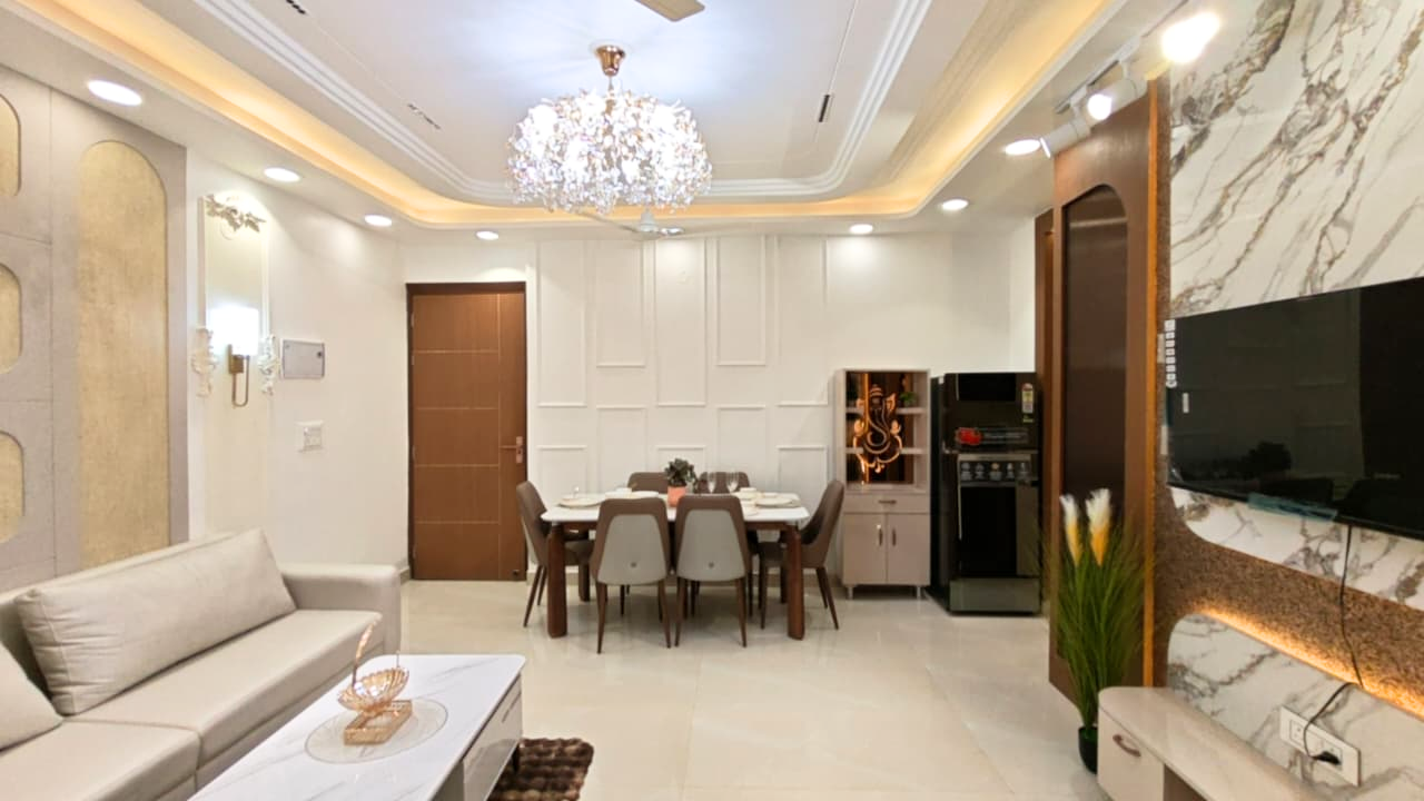 Semi-Furnished 3BHK Flat for Sale in Mohan Garden, Nawada Metro, Delhi