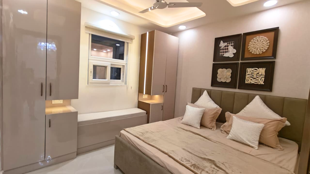 Semi-Furnished 3BHK Flat for Sale in Mohan Garden, Nawada Metro, Delhi