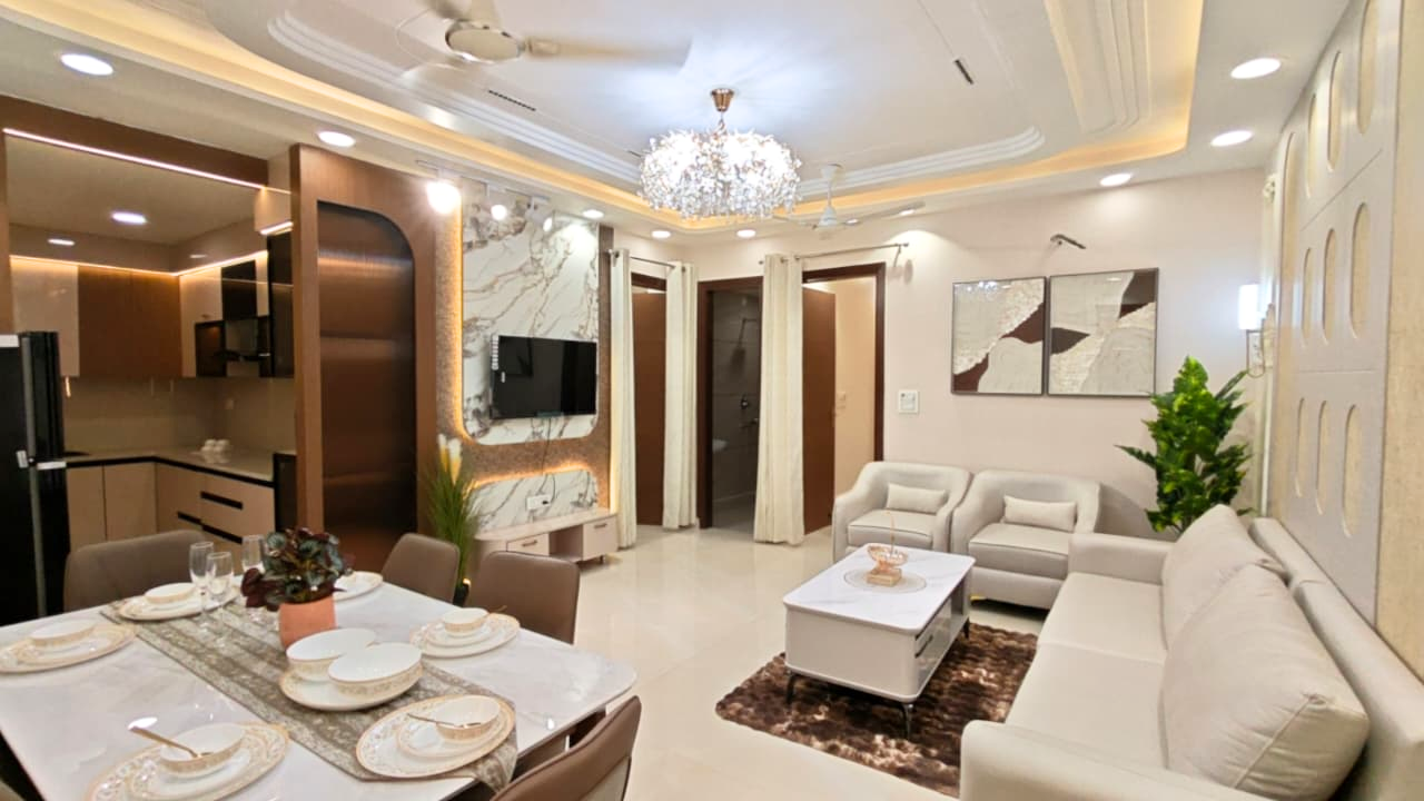 Semi-Furnished 3BHK Flat for Sale in Mohan Garden, Nawada Metro, Delhi