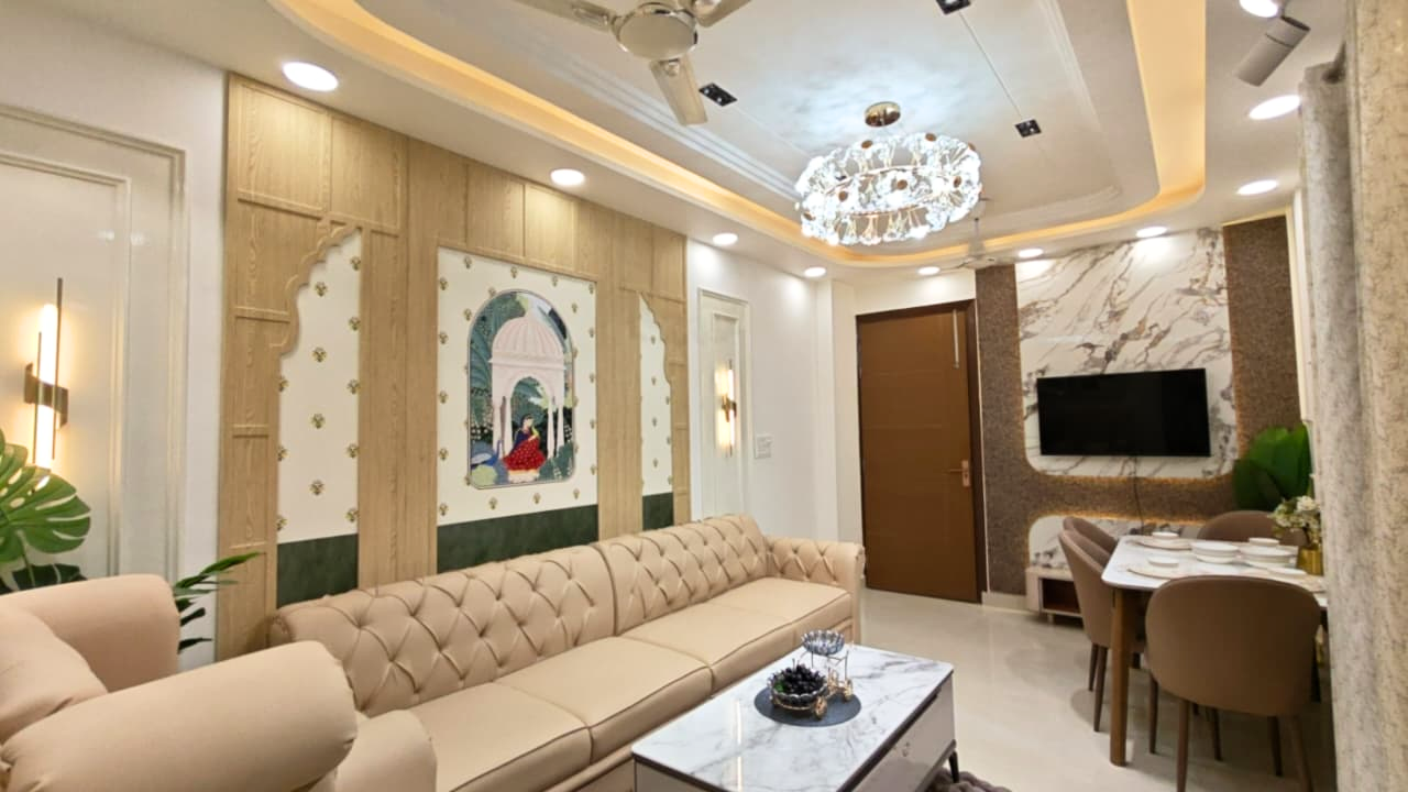 Semi-Furnished 3 BHK Flat for Sale in Mohan Garden, Delhi