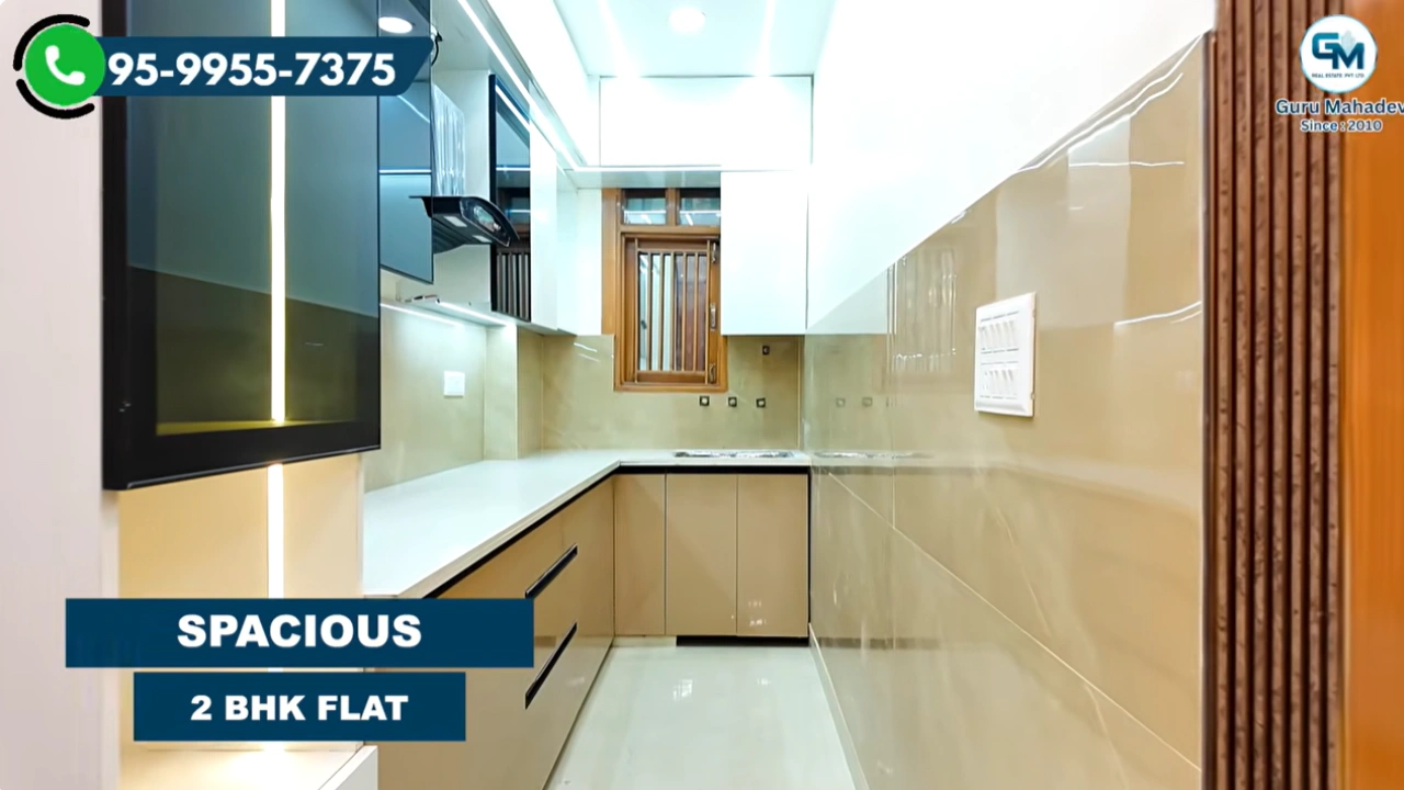 Spacious 2 BHK Flat for Sale in Laxmi Vihar, Mohan Garden | Near Dwarka Mor Metro